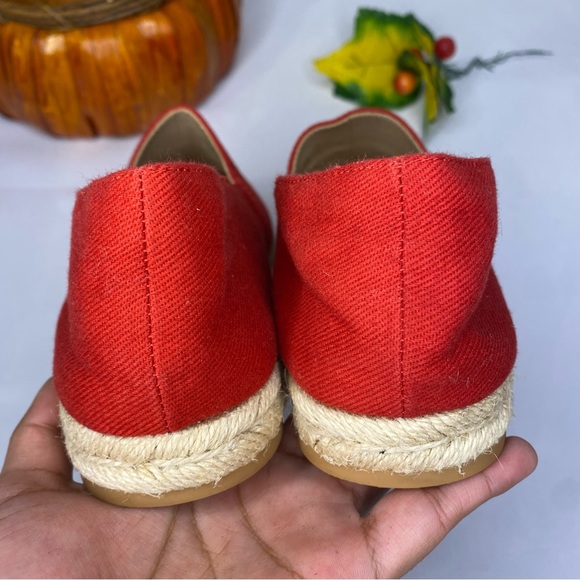 Stuart Weitzman Mykonos Twill Espadrilles In Red Size 6 - Picture 8 of 14